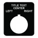 Plastic Legend Plate - 30mm Rectangular - Selector Switch