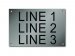 Stainless Steel Nameplate - 4" x 6" - 1" Text