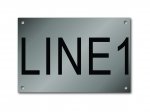 Stainless Steel Nameplate 4" x 6" 2" Text