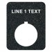 Textured Plastic Legend Plate - 22mm Rectangular - 1 Line