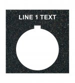 Textured Plastic Legend Plate 30mm 800T 1 Line