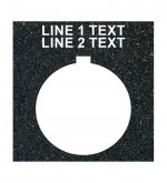 Textured Plastic Legend Plate 30mm 800T 2 Lines