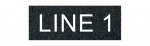 Textured Plastic Nameplate 3/4" x 2" 3/8" Text