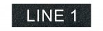 Textured Plastic Nameplate 3/4" x 2 1/2" 3/8" Text