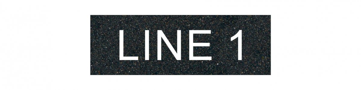 Textured Plastic Nameplate - 1" x 3" - 1/2" Text