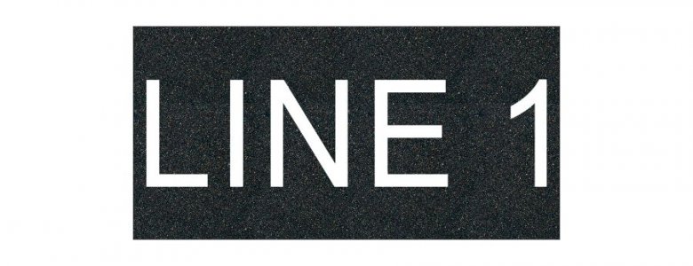 Textured Plastic Nameplate - 4" x 8" - 2" Text