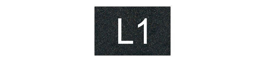 Textured Plastic Nameplate - 2" x 3" - 1" Text