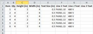 spreadsheet template *.xlsx